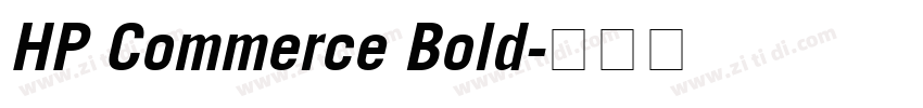 HP Commerce Bold字体转换